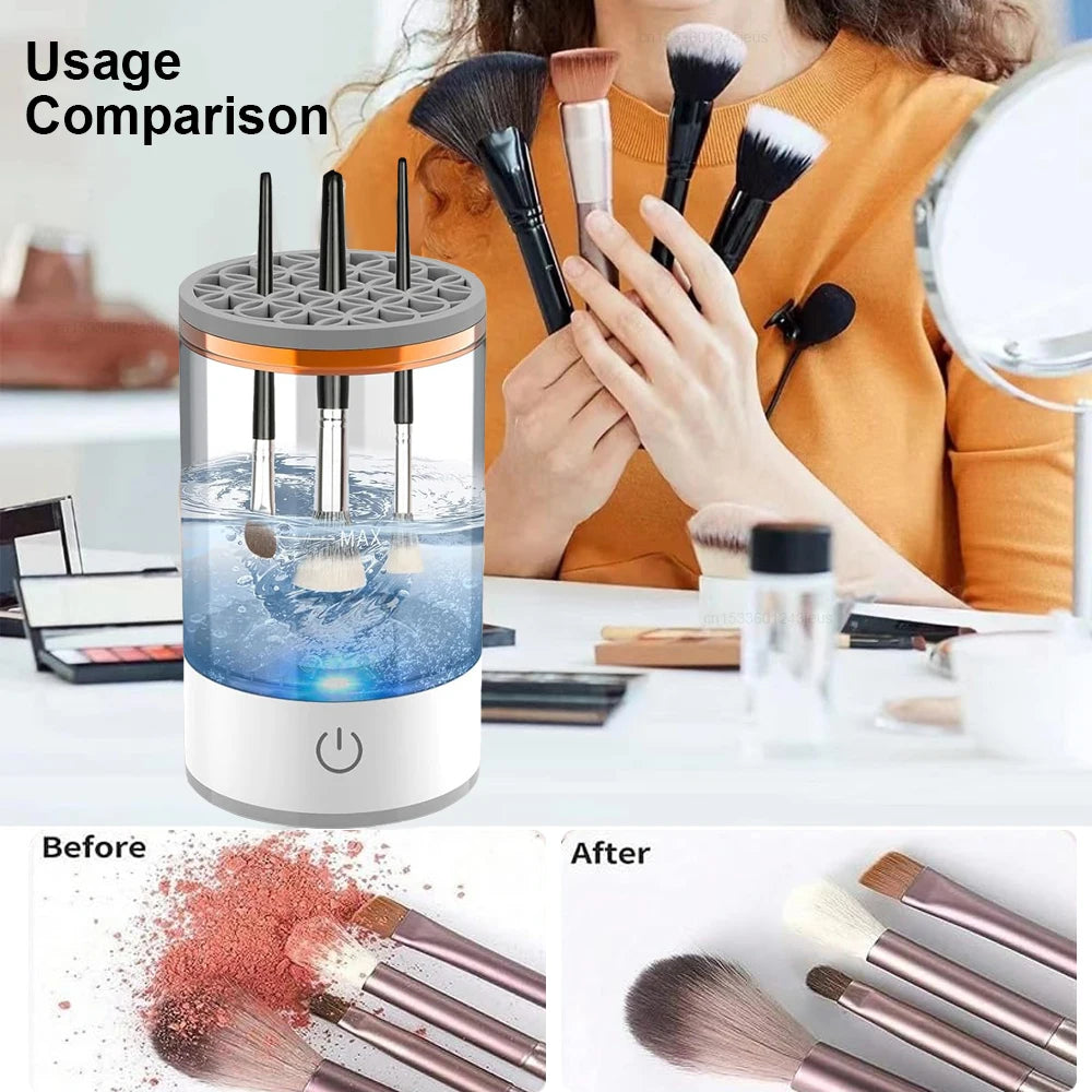 Manual and automatic cleaning modes for all brush sizes.