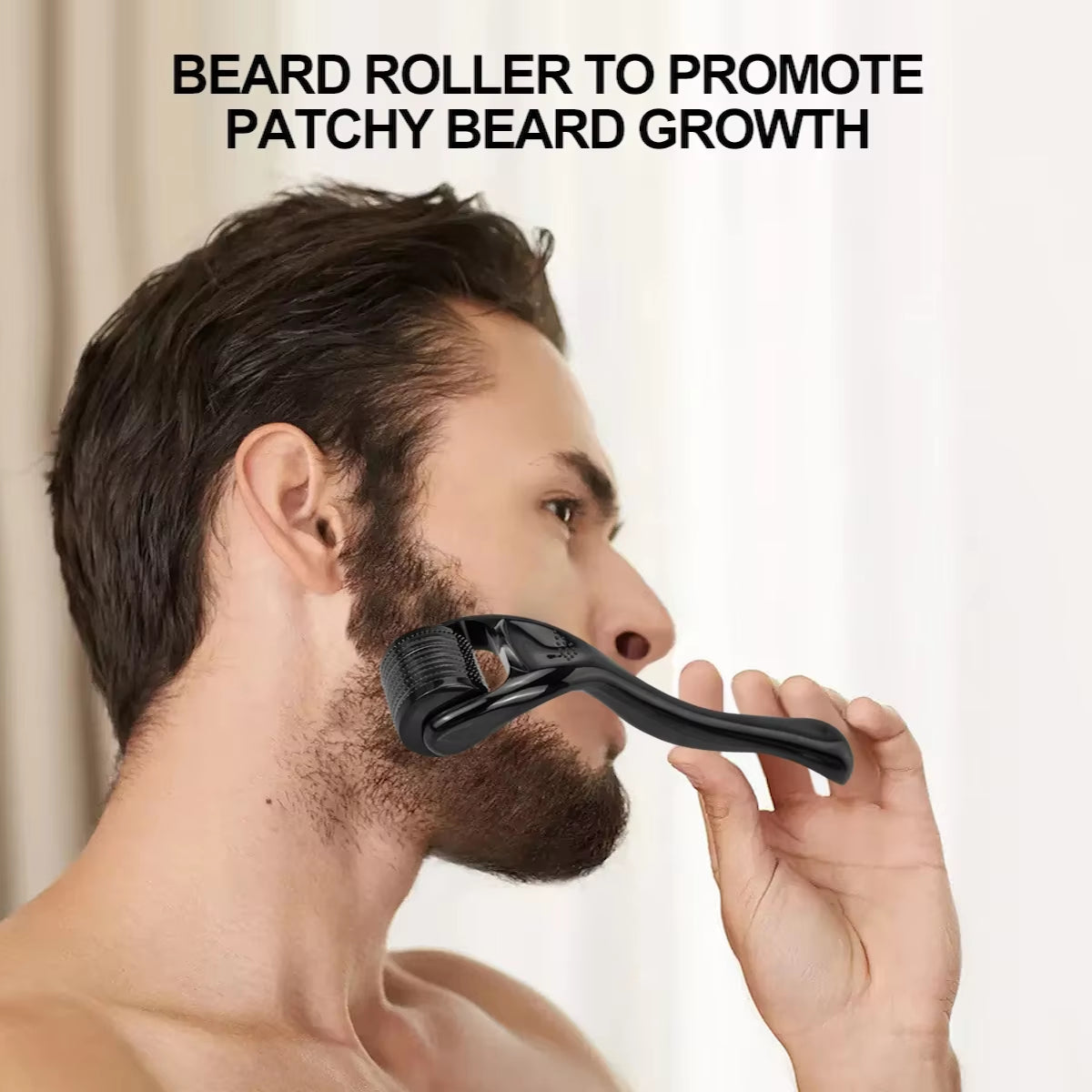 Professional Derma Roller for Enhanced Facial and Body Hair Growth - 540 Micro Needles, Suitable for Skin and Beard, Available in 0.2mm, 0.25mm, and 0.3mm Sizes