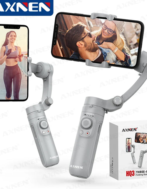 Load image into Gallery viewer, HQ3 3-Axis Handheld Gimbal Stabilizer for Smartphones - Perfect for Video Production, TikTok, and Vlogging
