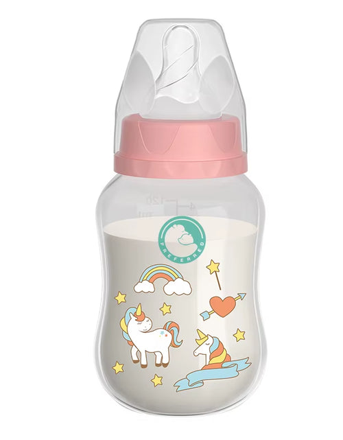 Load image into Gallery viewer, 150 ML BPA Free Wide Mouth Baby Bottle with Adjustable Flow - Ideal Newborn Feeding Solution
