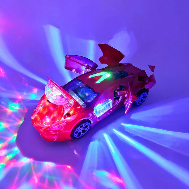 Electric Dancing Deformation Police Car Toy - A Perfect Gift for Kids Aged 18 and Up