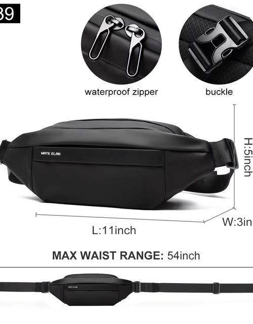 Load image into Gallery viewer, Premium Waterproof Crossbody Messenger Bag with Magnetic Buckle - Stylish Sling Shoulder Bag for Men, Perfect for Travel and Outdoor Activities
