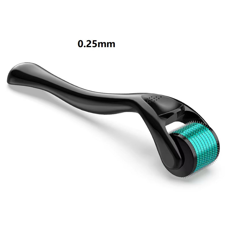 Professional Derma Roller for Enhanced Facial and Body Hair Growth - 540 Micro Needles, Suitable for Skin and Beard, Available in 0.2mm, 0.25mm, and 0.3mm Sizes