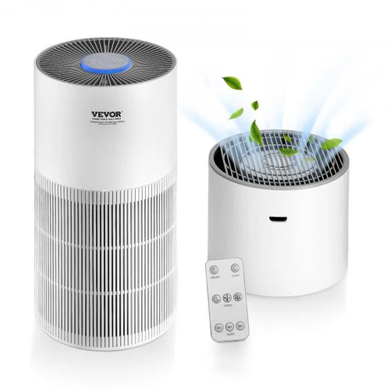 Advanced True HEPA Air Purifier for Large Rooms - Efficient Air Cleaner Covering 1090 ft²/H