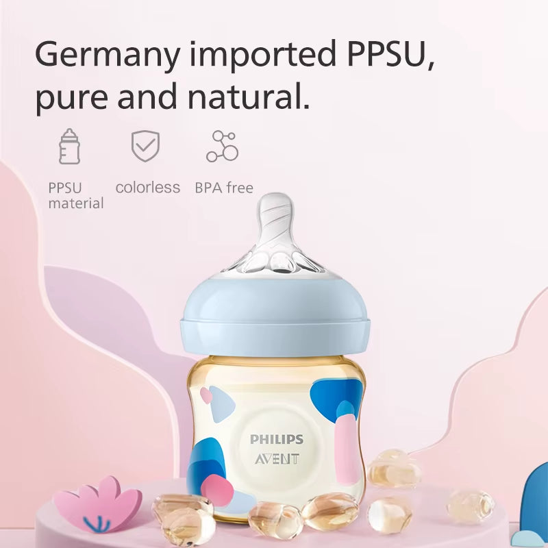 PHILIPS PPSU Newborn Baby Bottles - Ergonomic Design with Non-Slip Handle and Anti-Colic Features for Comfortable Feeding Experience